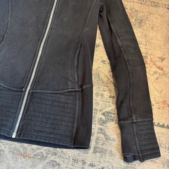 Lululemon Scuba Full Zip Sweatshirt Black 4 - Picture 3 of 4